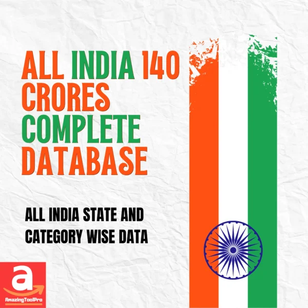 Get 140+ CRORE INDIAN DATABASE with Phone Number Only